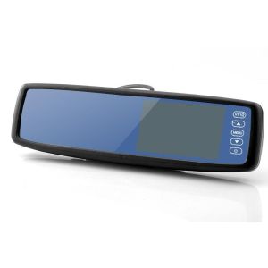 Mirror screen 4:3; 480x272; Touch Buttons; 2* AV in; 350 cmd; PAL/NTSC; incl. bracket (OEM type)