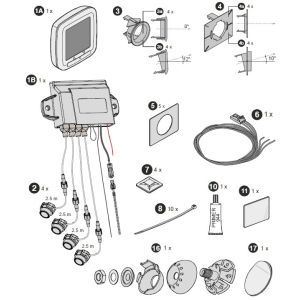 Wireless FRONT parking sensor kit with LCD display 