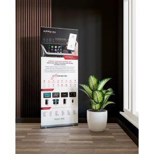 Roll-up banner APPplay; single full color; 85x205cm; 510 grams; 1 piece