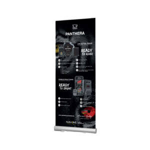 Roll-up banner Panthera; single full color; 85x205cm; 510 grams; 1 piece